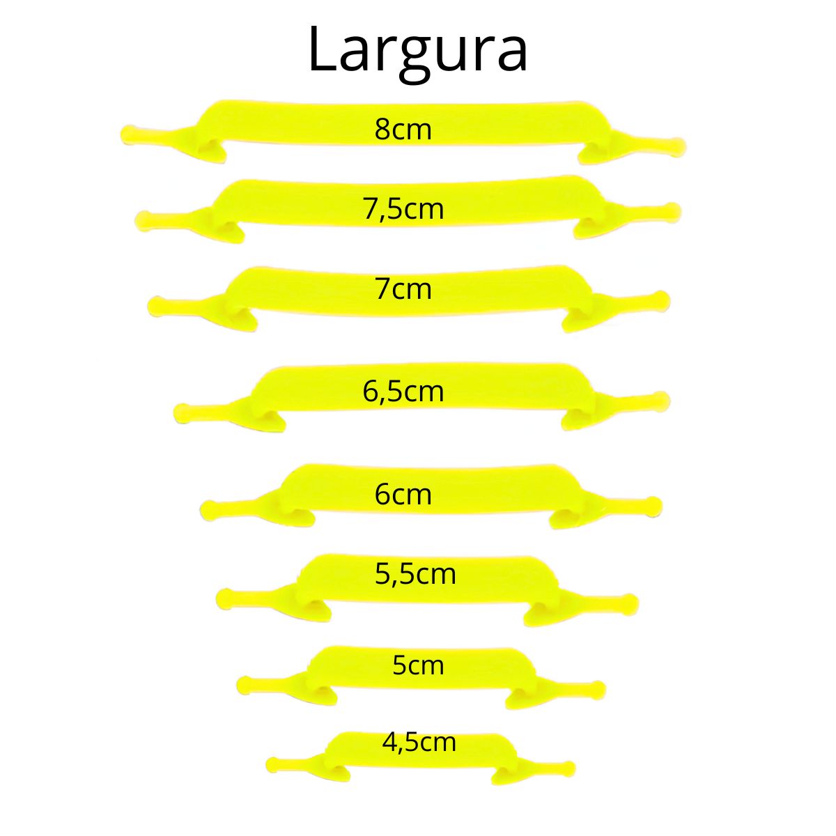 Cadarço De Silicone O Par Elástico Amarelo Cadarço De Silicone O Par Elástico Amarelo